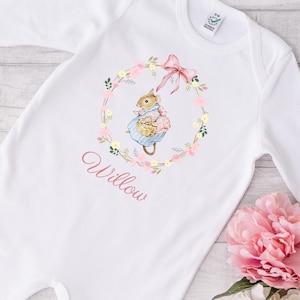 Personalised Baby Girl Sleepsuit | Baby Shower Gift