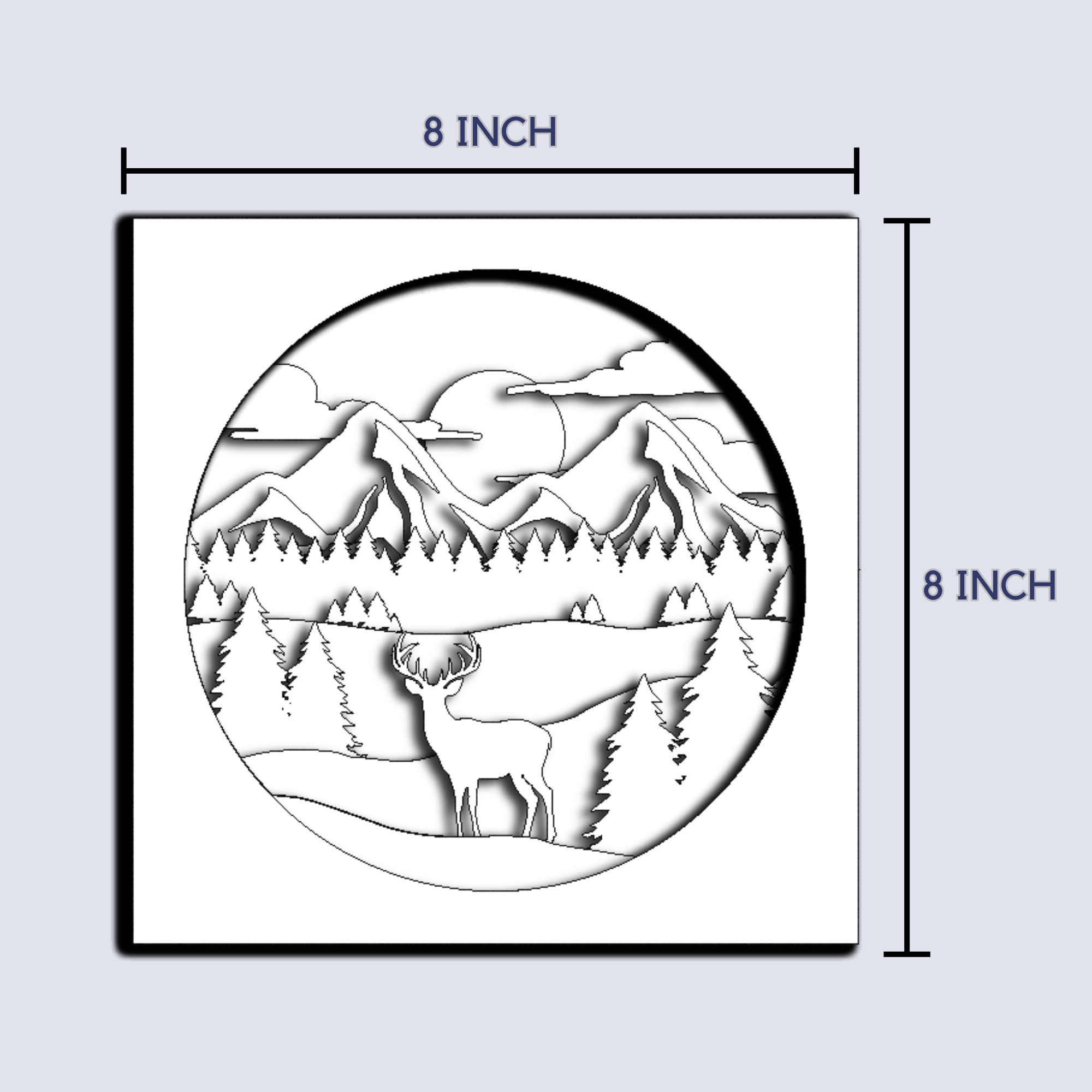 3D Light Box Layered Paper Art, Light Box, Shadow Box, Multilayer SVG ...