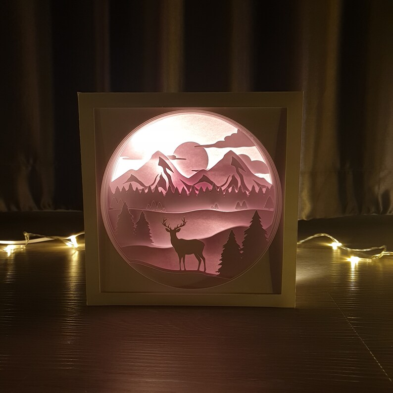 3D Light Box Layered Paper Art, Light Box, Shadow Box, Multilayer SVG ...