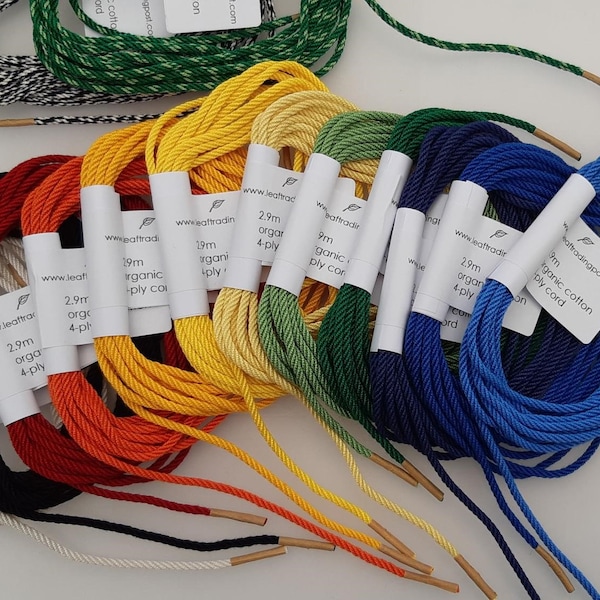 4-ply cords for ply-split braiding