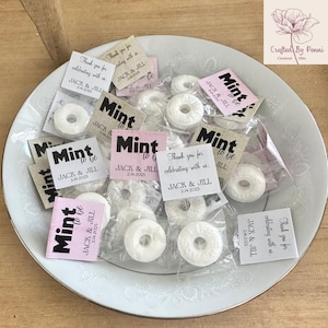 Personalized Wedding Mint Favors: Mint To Be Labels