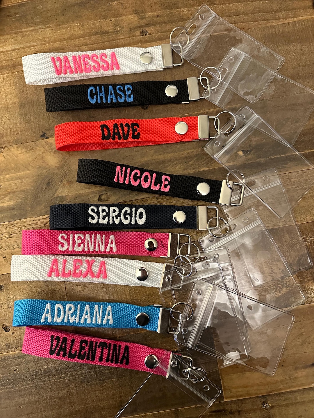 Seapass Lanyard/card Holder Embroidered - Etsy