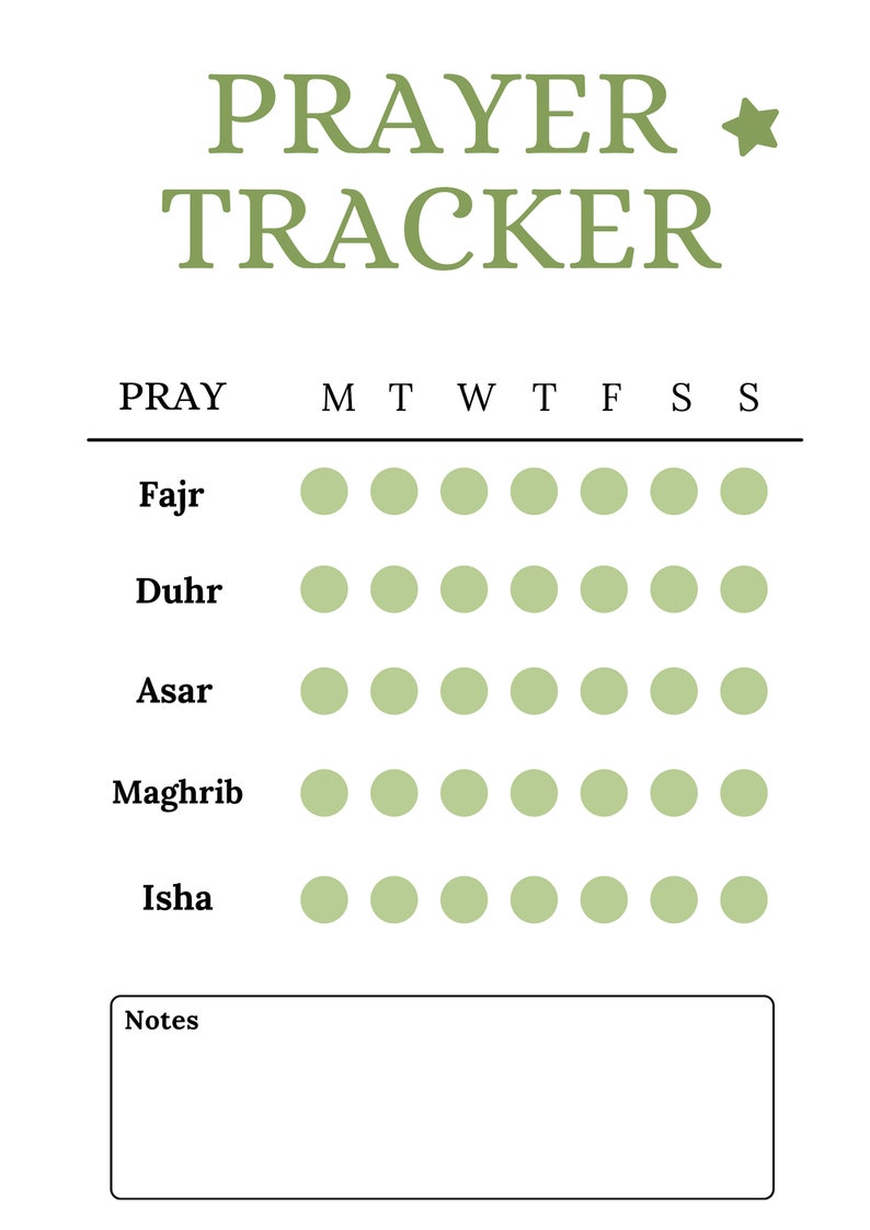 Prayer Journal Printable Template, Cute Daily Prayer Printable Planner ...