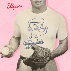 Vintage Style Popeye T-Shirt: Nostalgic Cartoon Graphic Tee