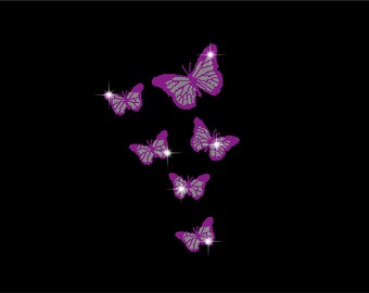 Molde de borboleta com strass, SVG, Cricut (Padrão Digital)
