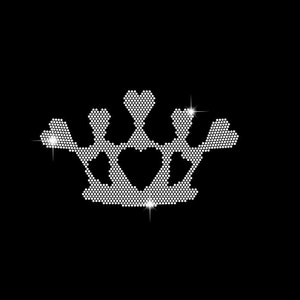 Crown Rhinestone Template,Heart Crown Pattern,Rhinestone Template,Ss6 Svg Design,Cricut