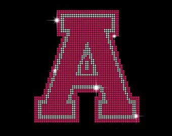 Rhinestone Alphabet Template SVG: Rhinestone Font (Digital Download)