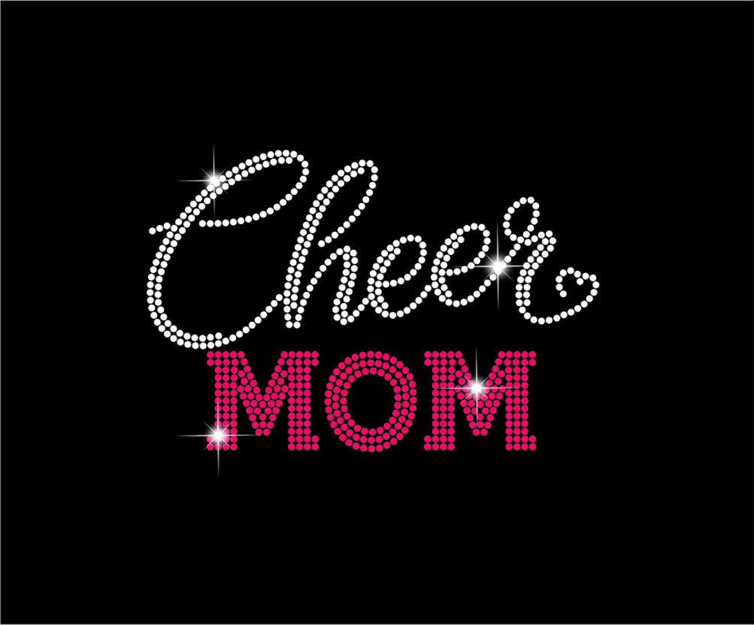 Cheer Mom Rhinestone Template | SS10 Bling Design (digital Download) - Etsy