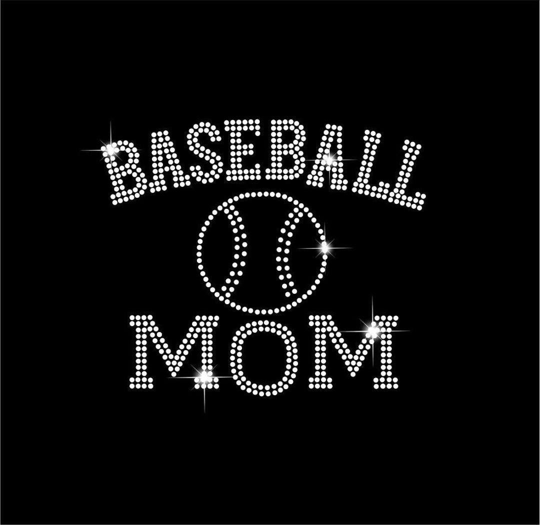 Baseball Mom Rhinestone SVG, SS10 Hotfix Template, Sparkle Digital ...
