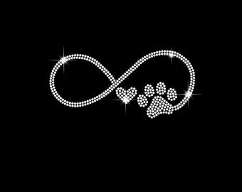 Heart Paw Rhinestone Template, Paw Pattern,Paw Infinity Ss10 PNG,SVG,CDR ,Cricut,Digital Download svg