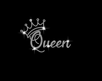 Rhinestone Queen Crown Template: SVG, CDR, Cricut (Digital Download)