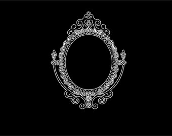 Mirror Frame Rhinestone Template,Rhinestone Bodysuit,Rhinestone Scatter Pattern,SVG,PNG,Cricut