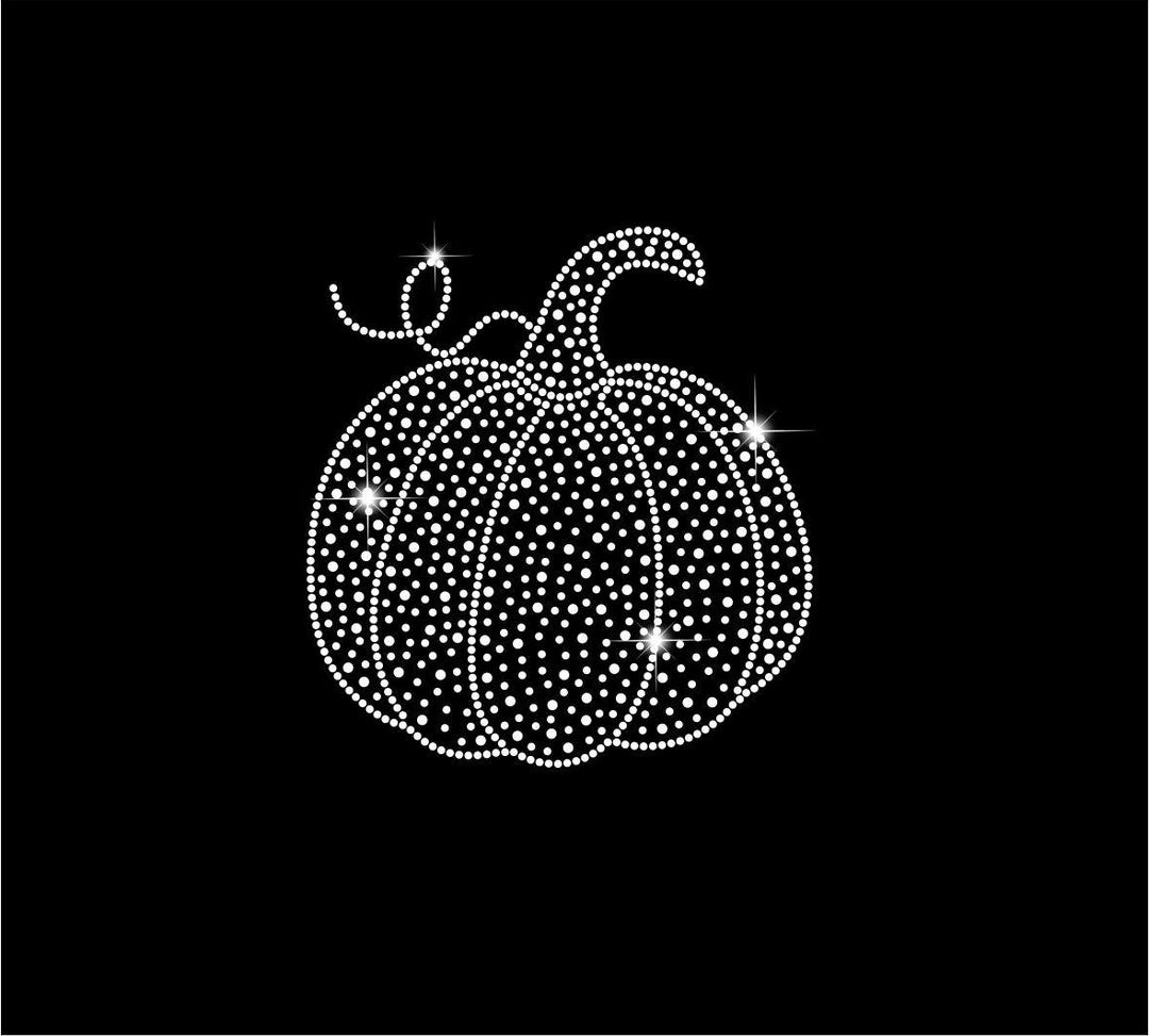 Pumpkin Ribbon Rhinestone Pumpkin Rhinestone SVG Template: Ghost Silhouette Design (digital ...