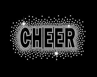 Cheer Rhinestone Template: Scatter Design SVG, Cricut (Digital Download)