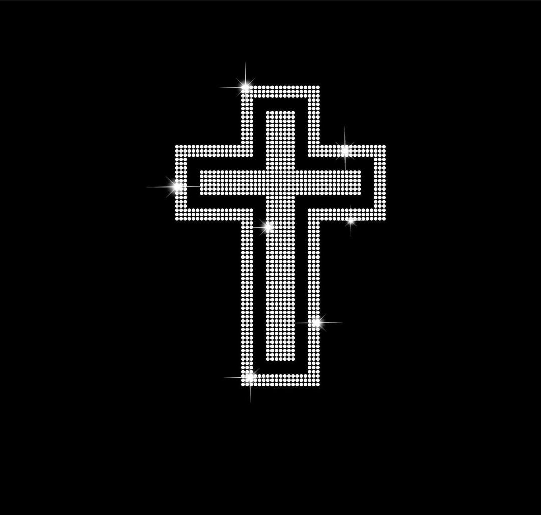 Cross Rhinestone Jesus Desing, Rhinestone Template for Shirt ,PNG ,SVG ...