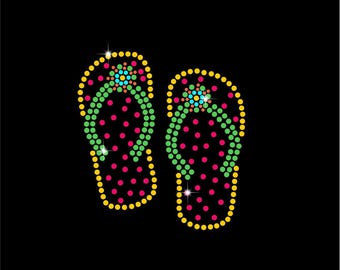 Rhinestone Template,Summer SVG,Slipper pattern,Rhinestone Cricut,Digital Download,SVG