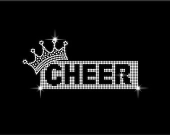 Cheer Rhinestone SVG Template: Football Design (Digital Download