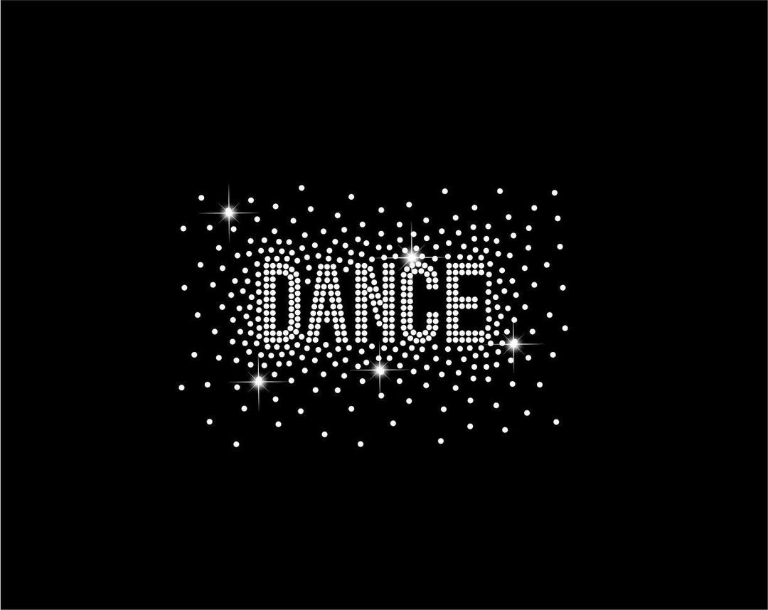 Dance Rhinestone Template SVG: Scatter Pattern for Cricut (digital ...