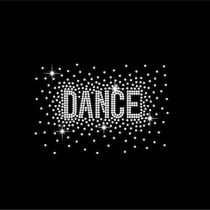 Dance Rhinestone Template SVG: Scatter Pattern for Cricut (Digital Download