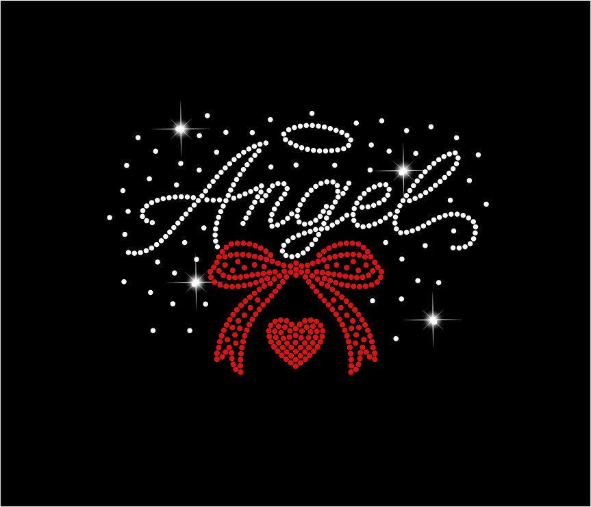 Angel Rhinestone Template SVG, PNG, PDF (digital Download) - Etsy
