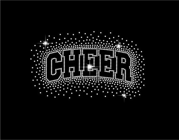 Cheer Rhinestone Template, Sport Girl Shirt SVG (Digital Download)