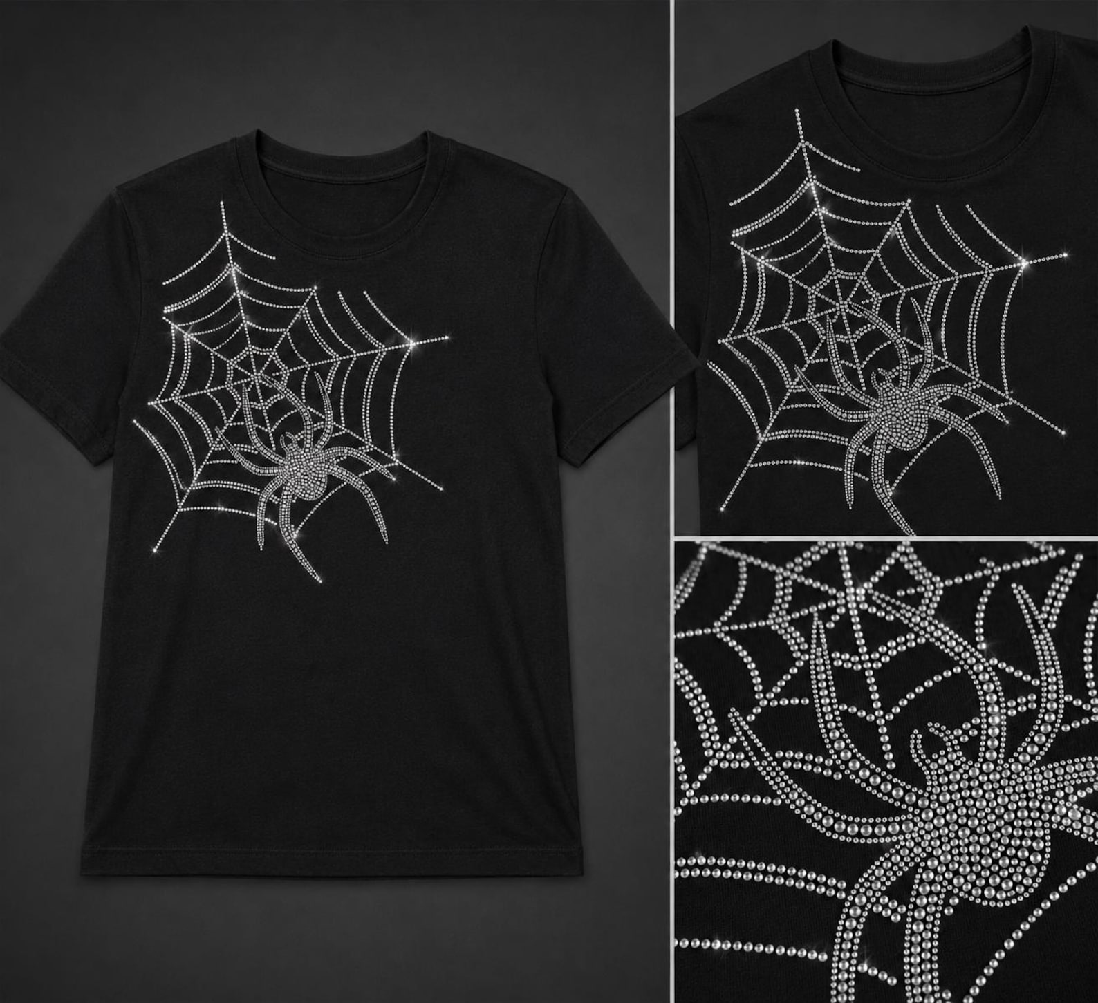 Spider Rhinestone Design Spider Rhinestone Template SVG PNG: Shirt Design (digital Download - Etsy