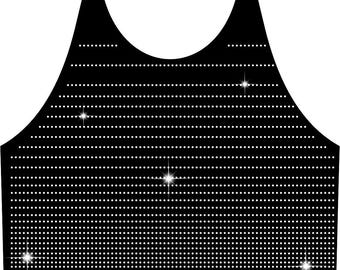 Plantilla de sujetador deportivo con pedrería: SVG de disfraz de animadora brillante (descarga digital)