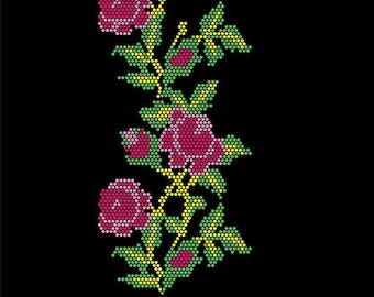 Rhinestone Flower Scatter Pattern: SVG, PNG, PDF (Digital Download)