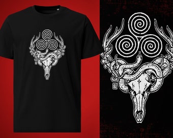 The Antlered Crown T-Shirt (white print)