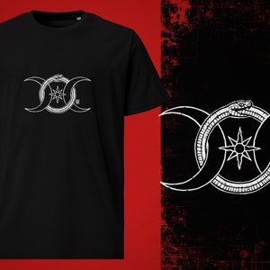Camiseta Moon Snake (estampa branca)