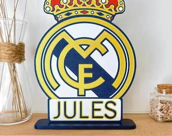 Personalized football fan poster - Real Madrid - Spanish club