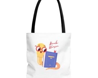 Book Worm Tote Bag