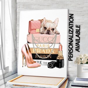 French bulldog chanel print hot sale