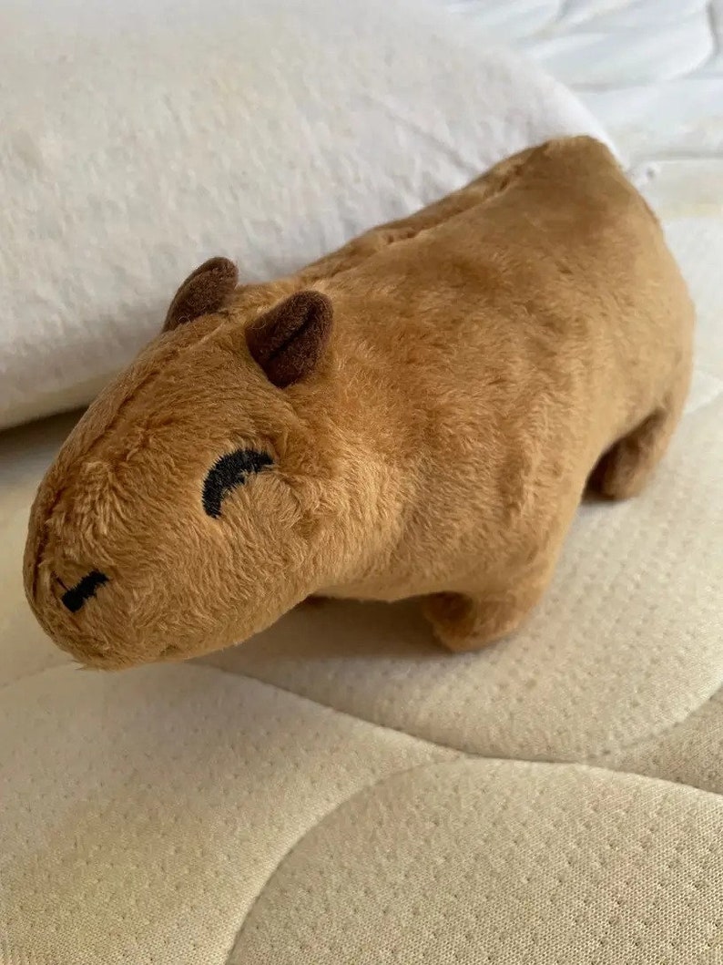 Capybara Plushie Weighted Stuffed Animal Cute Capybara Fluffy Capybara ...