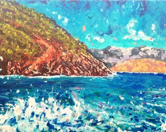 Antalya Seas. Acrylic on Canvas 11x14in.