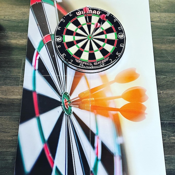 Unique dart board surround backing board wall protector