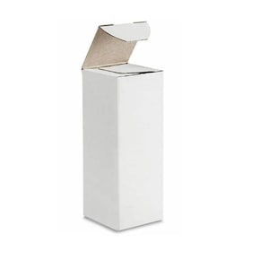 Caja de regalo de cartón con tapa plegable blanca de 2" x 2" x 6" o 2" x 2" x 5" Cajas pequeñas fáciles de ensamblar Embalaje perfecto Cajas de regalo pequeñas para cantidad de 6 o 12/paquete