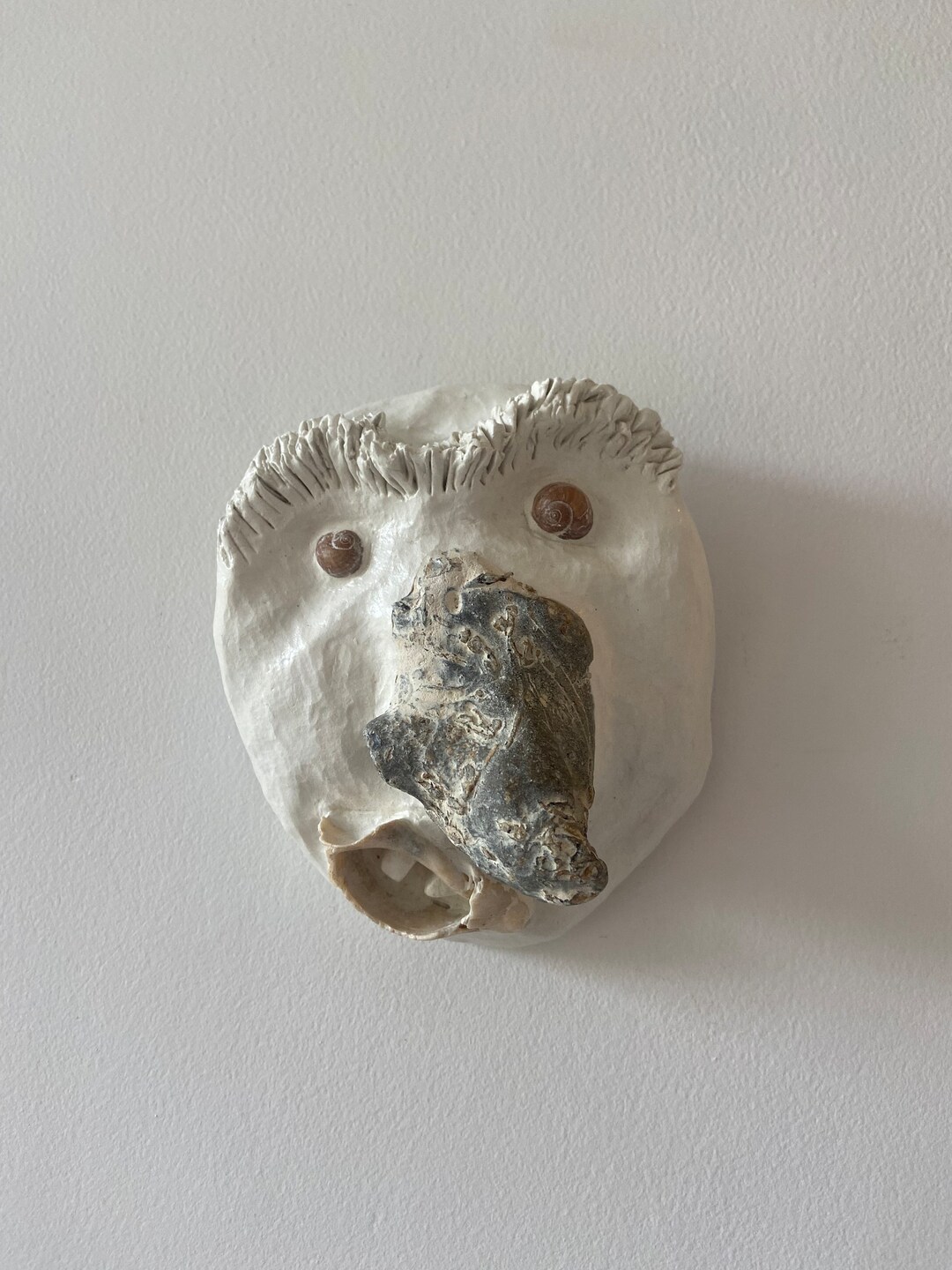 0002 /// Clay Face Wall Decor Art Wall Hanging Handmade Unique Home ...