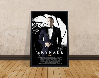 Skyfall Poster, Framed Poster, Canvas Wall Art, Movie Poster, Movie Art, Gift