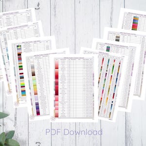 DMC Floss Tracker: Color Charts & Conversion Table (PDF Download)