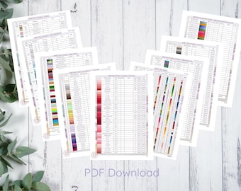 DMC Floss Tracker: Color Charts & Conversion Table (PDF Download)