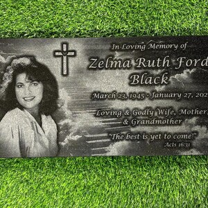Flat Headstones With Vase - Etsy