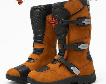 Vtg Alpenstars Leather Tech 4 Motocross 4 Buckle Boots Sz 12  display picture 1