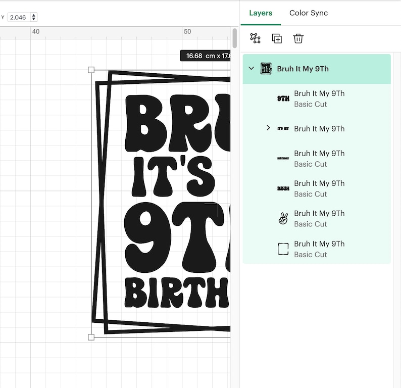Bruh It's My 9th Birthday SVG: Boy Birthday Design (digital Download ...