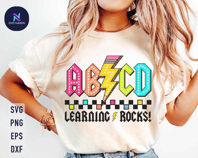 ABCD Learning Rocks Png: Teacher Appreciation Design (digital Download ...