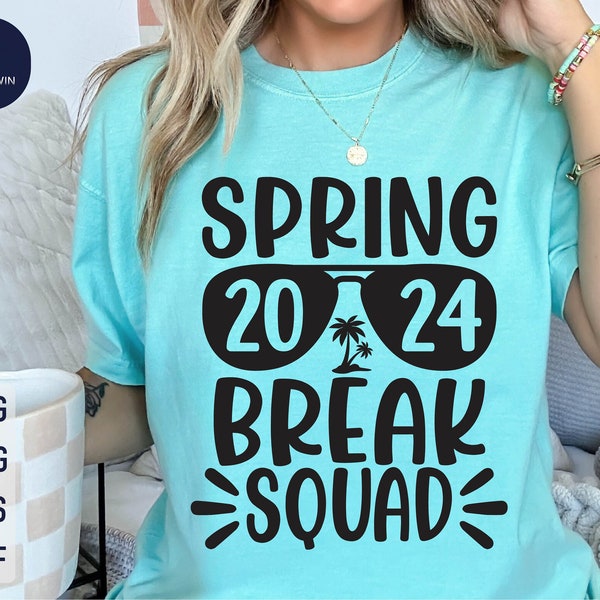 Spring Break squad 2024 Svg, Spring Break Crew Svg, Spring Beark Svg, Beach Vacation Svg, Family Vacation Svg, Spring Break Shirt
