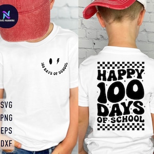 Happy 100 Days of School Svg, 100th Day Of Schoo Boys, Retro 100 Days,100 Days Cooler Svg, 100 Days of School Svg, 100 Days of School Shirt