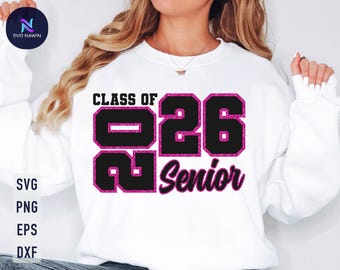 Senior 2026 SVG: Graduation Shirt Design (Digital Download)