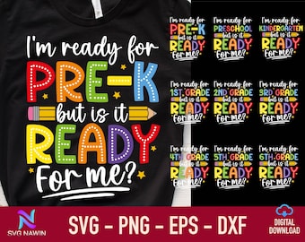 Back To School SVG Bundle: Teacher Squad, First Day (Digital Download)