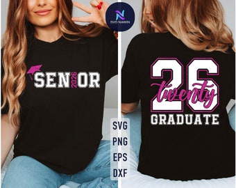 Senior 2026 SVG: Graduation Shirt Design (Digital Download)